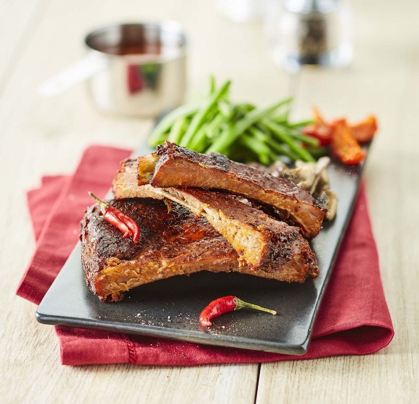 Travers de porc saveur barbecue