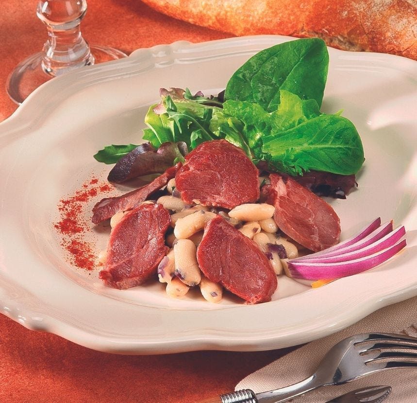 Noix de joue de porc confite à la graisse de canard