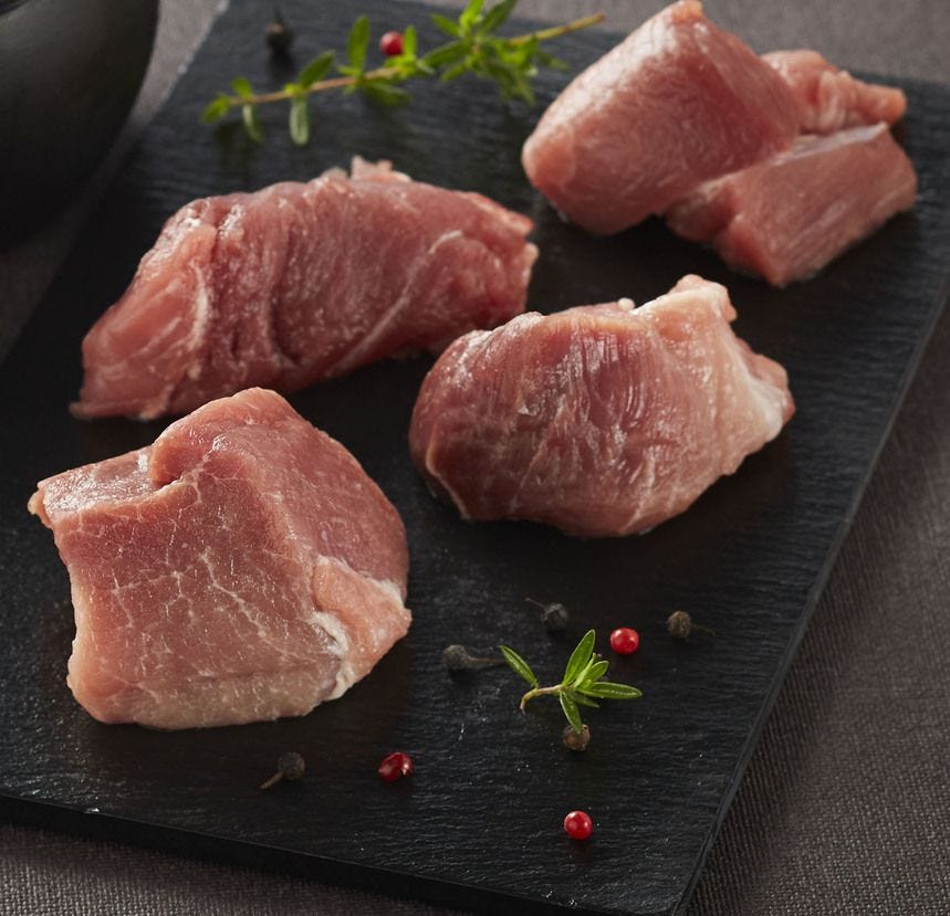 Sauté de porc sans os