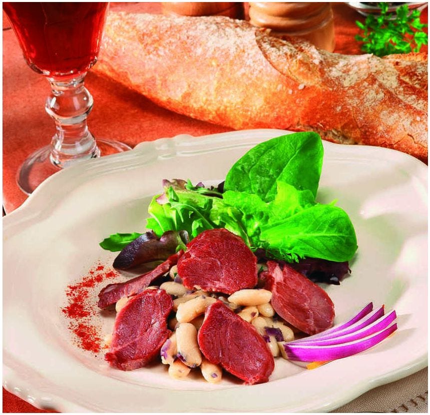 Noix de joue de porc confite à la graisse de canard