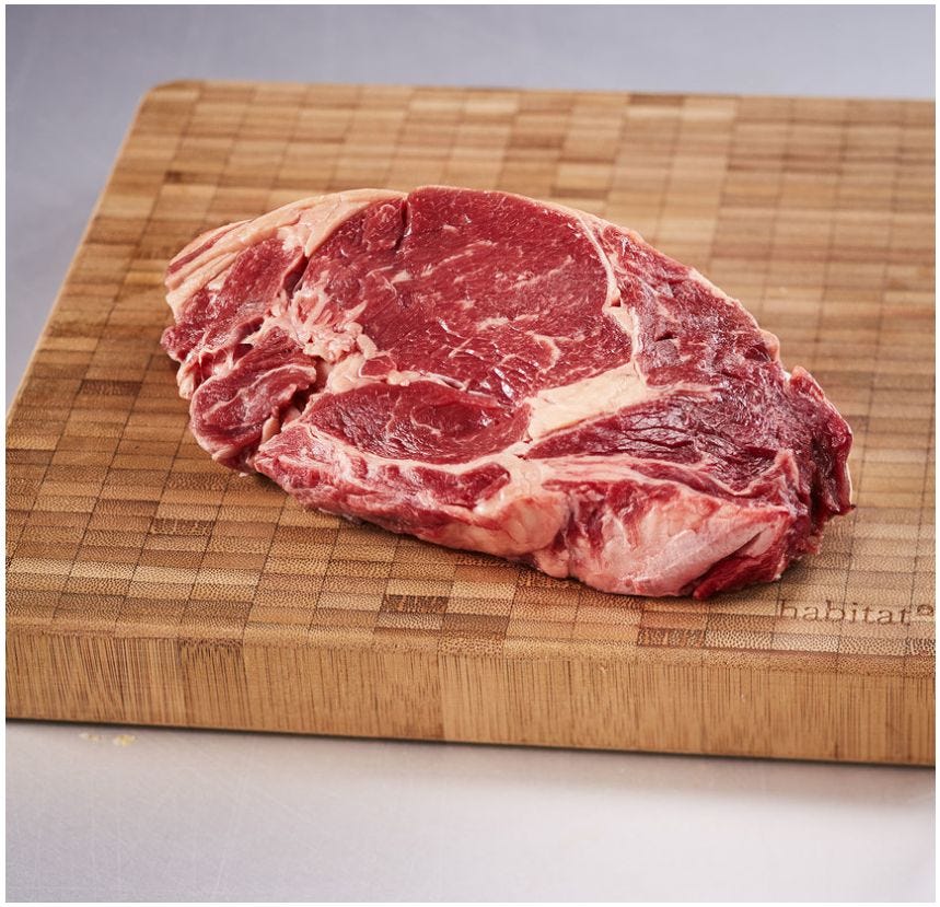 Entrecôte de bœuf maturée