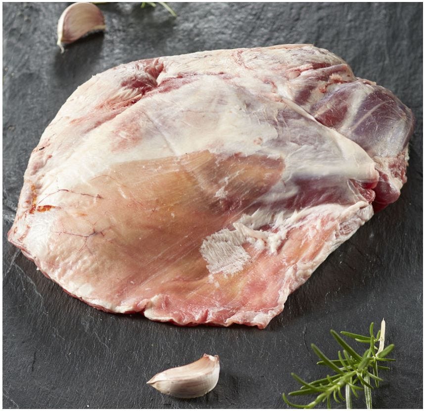 Epaule d'agneau désossée à plat