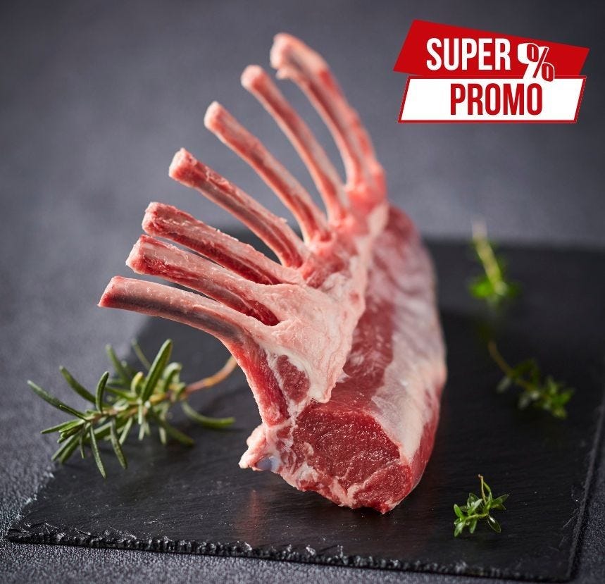 Carré d'agneau à la française 