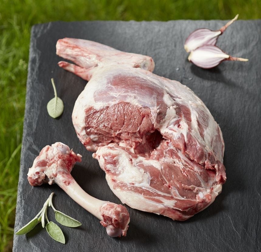 Gigot d'agneau os coulé