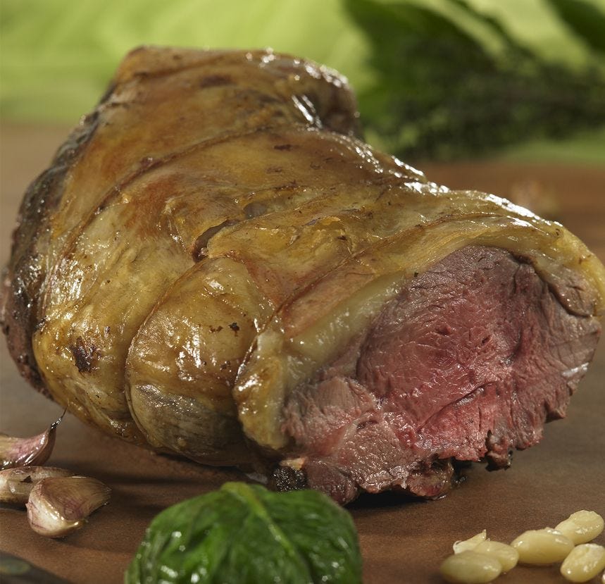 Rôti de gigot d'agneau 