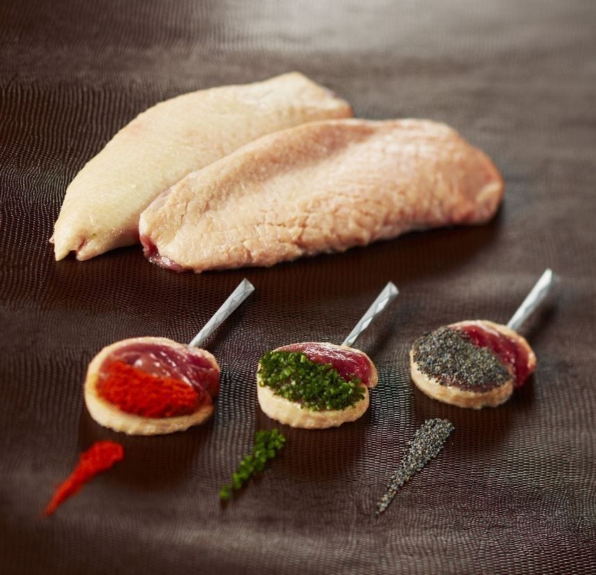 Filet de canard avec peau