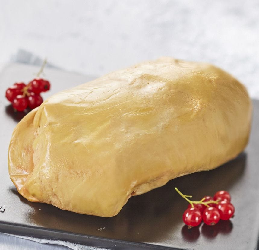 Foie gras de canard cru premier choix 680/800 G