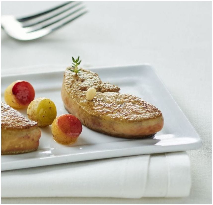 Escalope de foie gras de canard crue