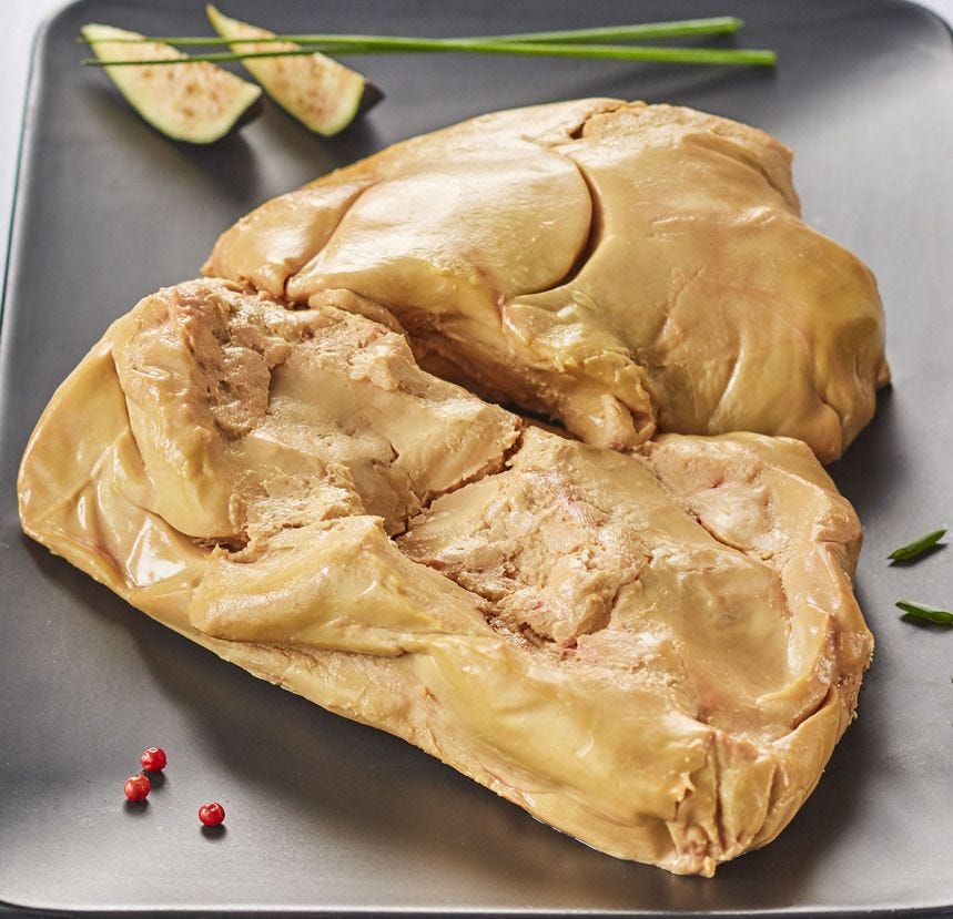 Foie gras de canard cru lobe déveiné 