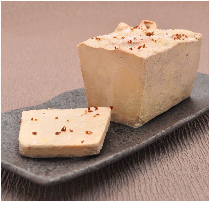 Foie gras de canard cru en terrine
