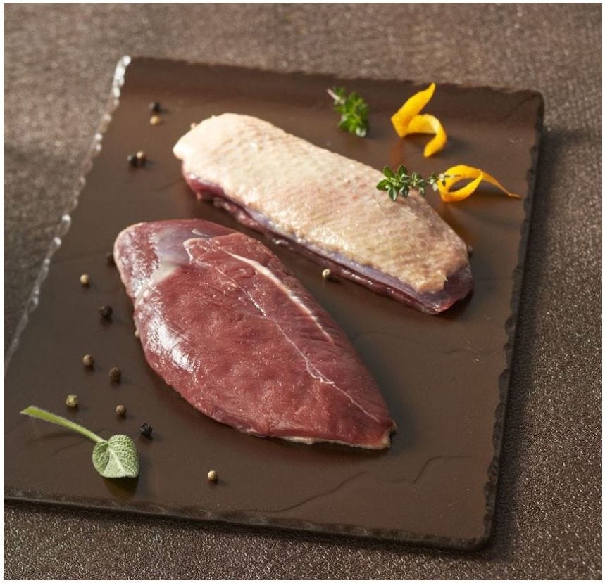 Filet de canard avec peau