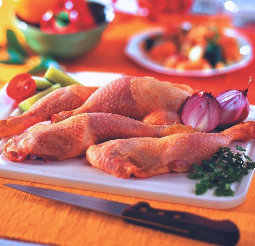 Cuisse de pintade déjointée