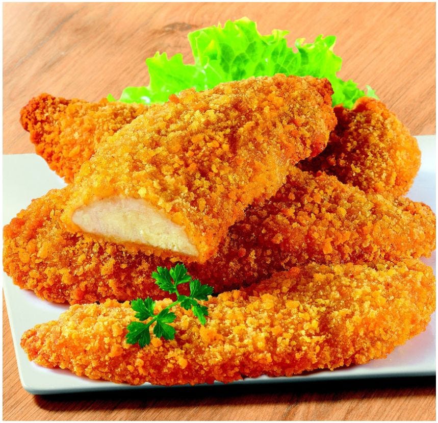 Aiguillette de poulet panée cornflakes