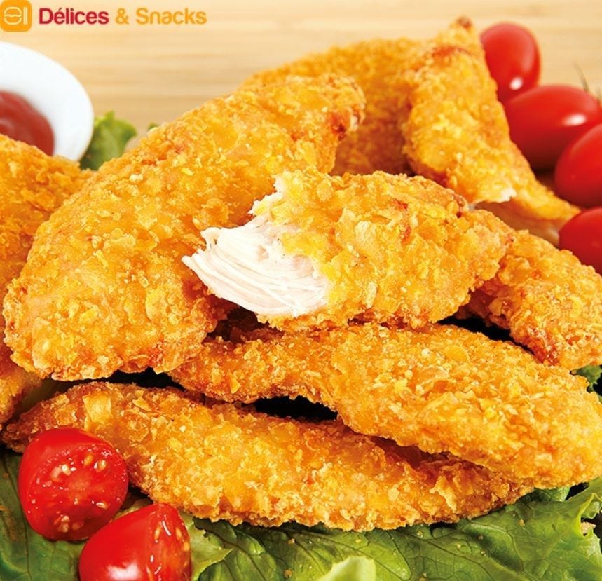 Aiguillette de poulet panée cornflakes
