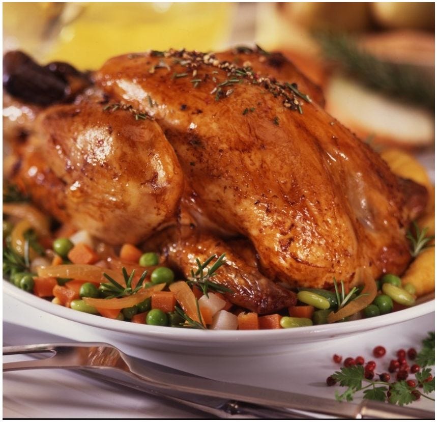 Poulet blanc fermier