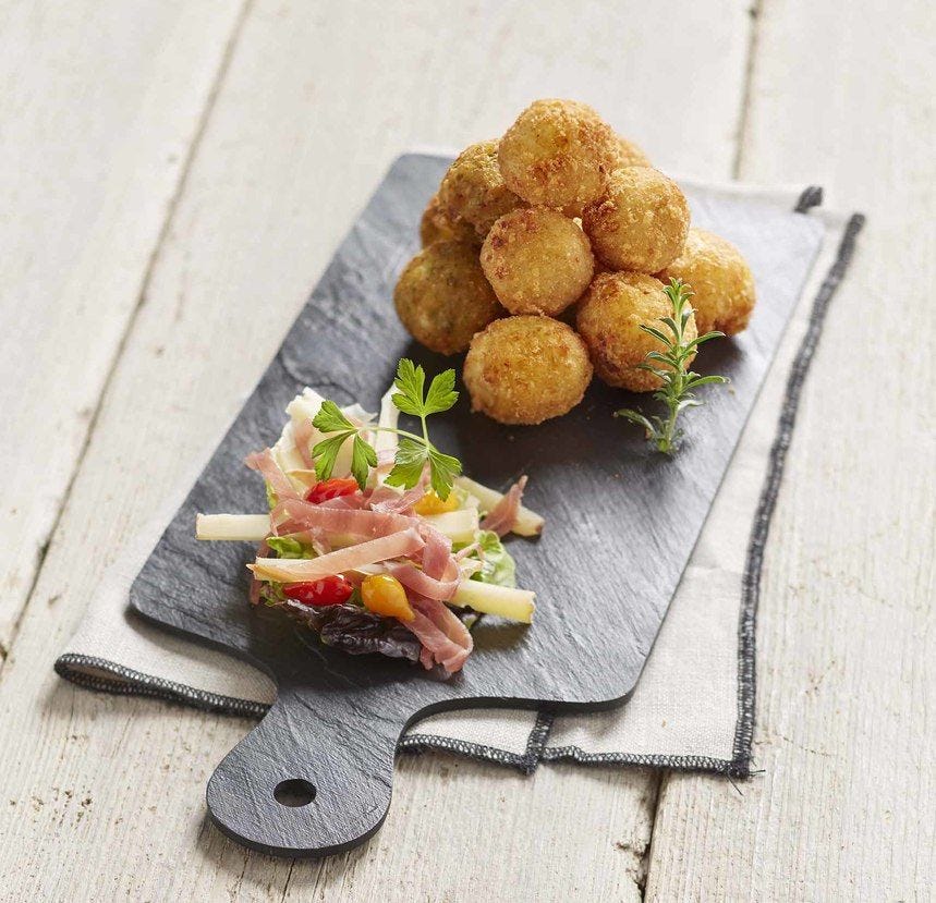 Croquette de pomme de terre aux fromages et speck IGP