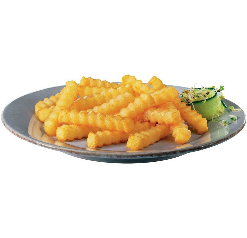 Frite fast ready crinckle cut 