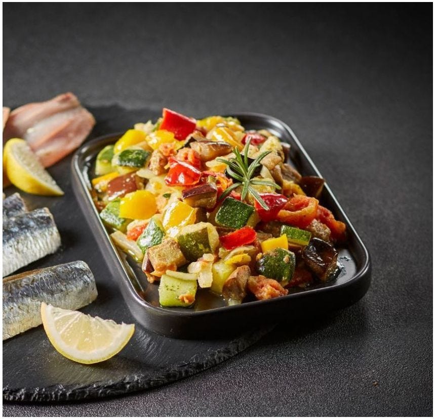 Poêlée côté sud aux légumes grillés
