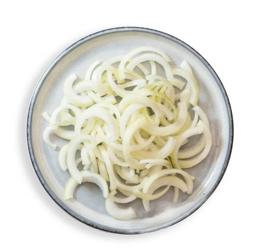 Oignon émincé