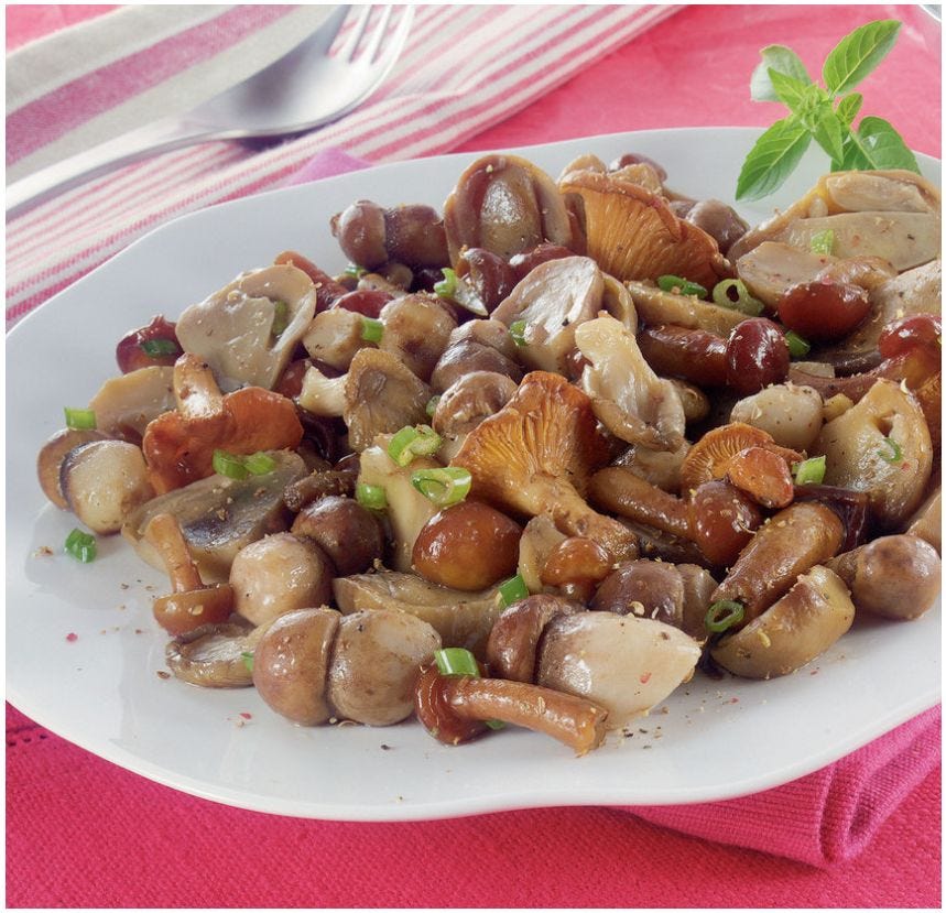 Mélange de mini-champignons