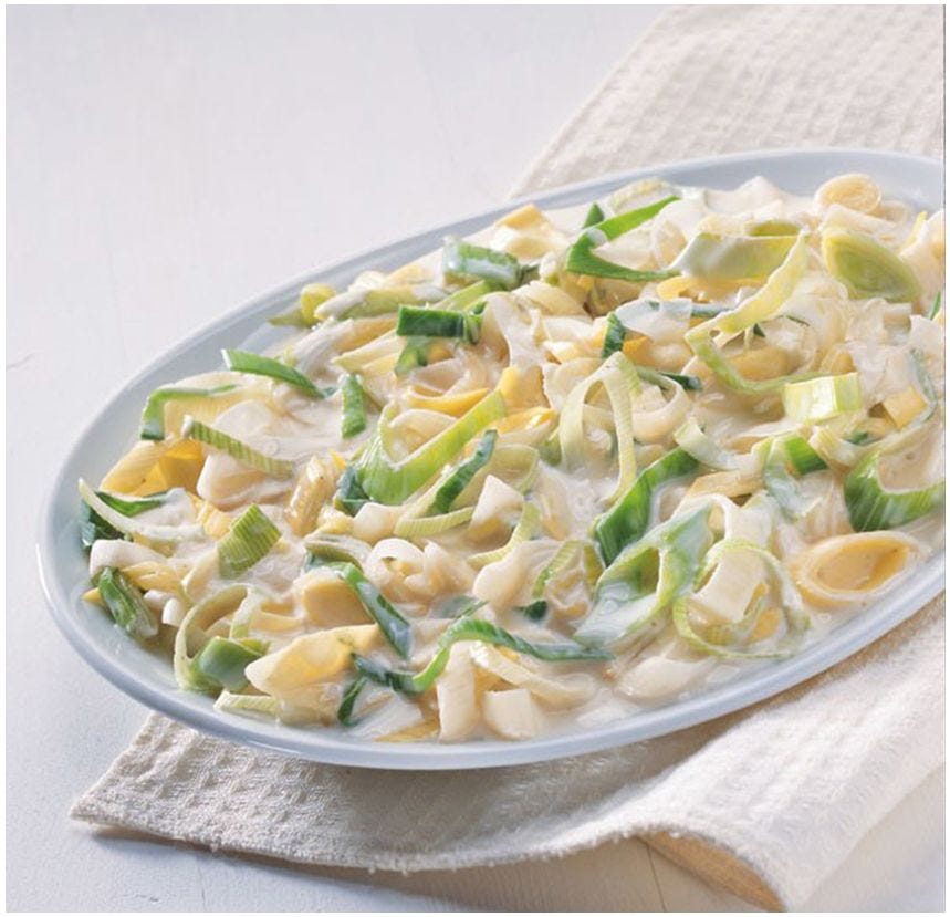 Poireau à la crème