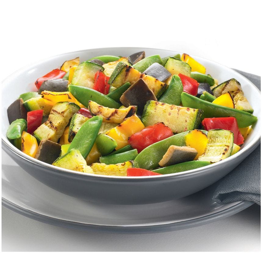 Poêlée gourmande aux légumes grillés
