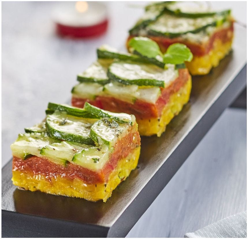Mille-feuille aux légumes du soleil