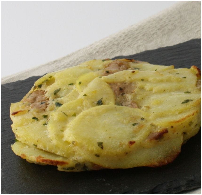 Effeuillé de pomme de terre au foie gras