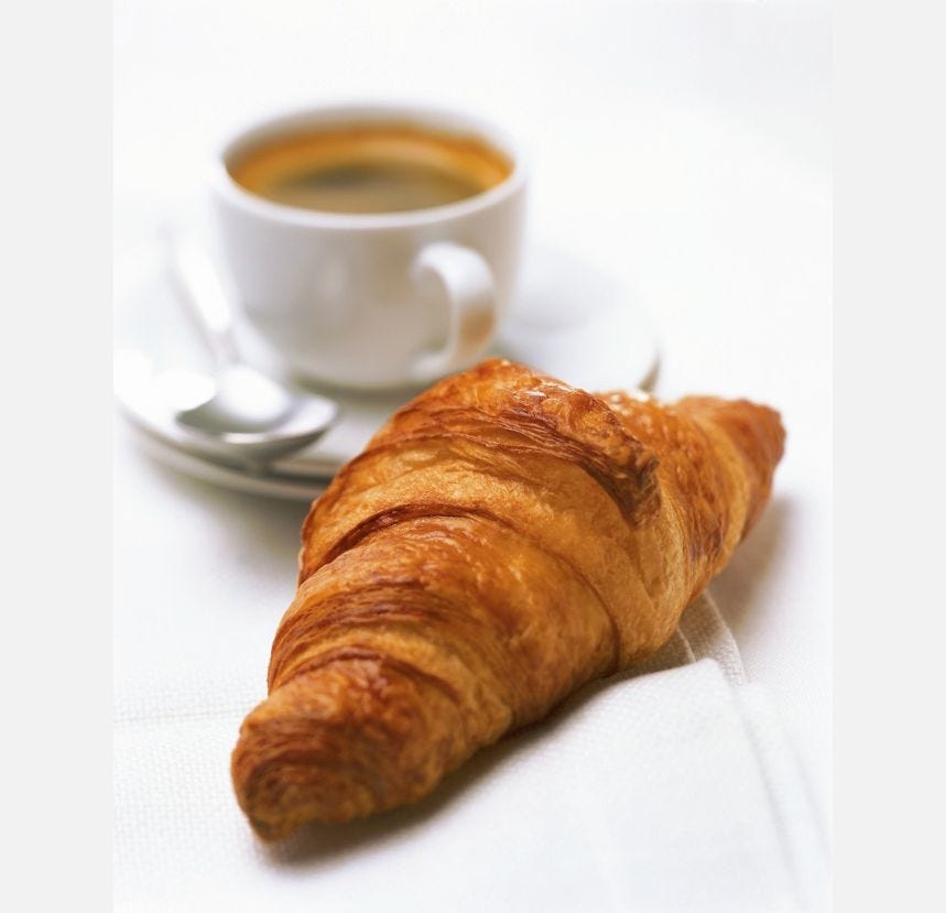 Croissant droit au beurre