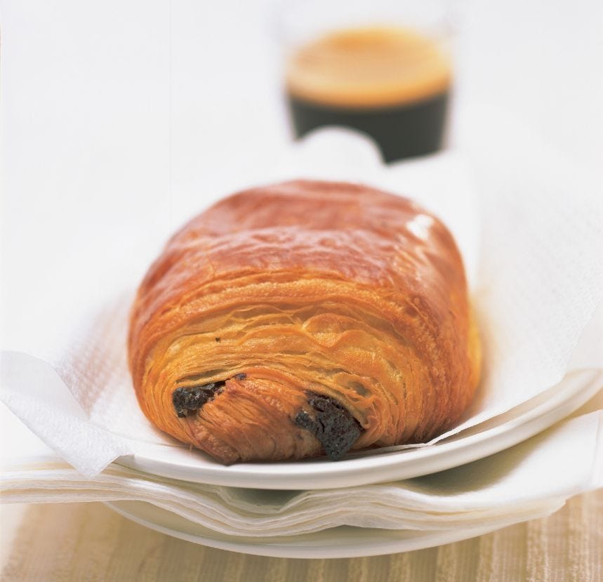 Pain au chocolat au beurre