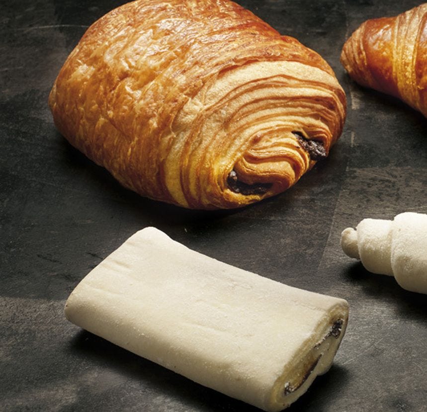 Pain au chocolat au beurre