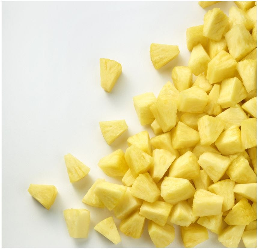 Ananas en morceaux