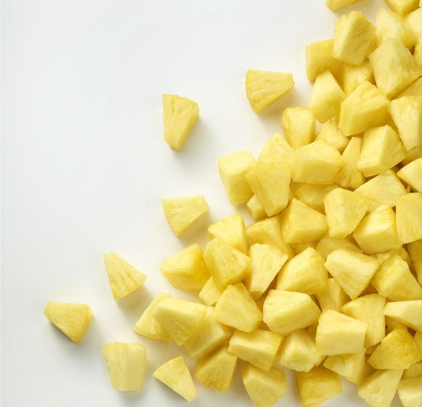 Ananas en morceaux