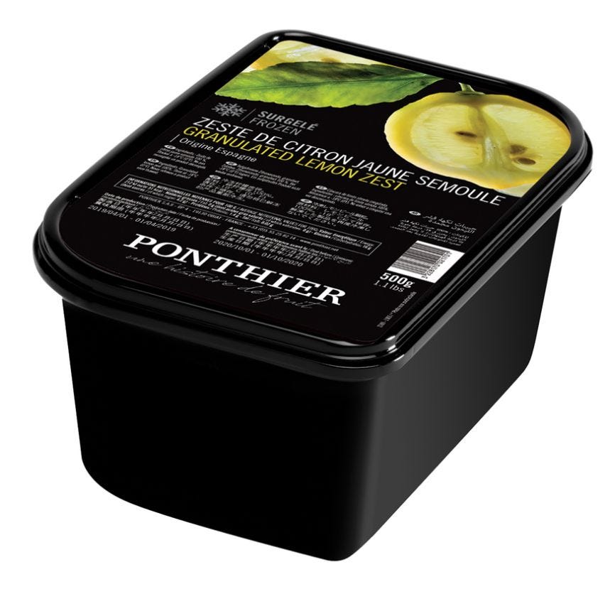 Zeste de citron jaune