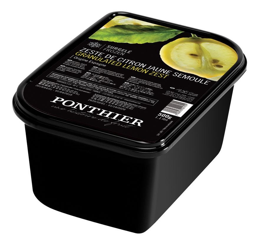 Zeste de citron jaune