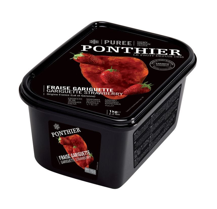 Purée de fraise gariguette
