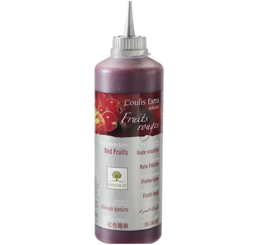 Coulis de fruits rouges