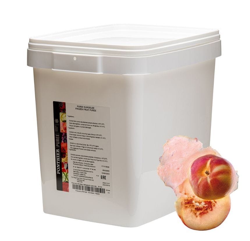 Purée de pêche blanche 
