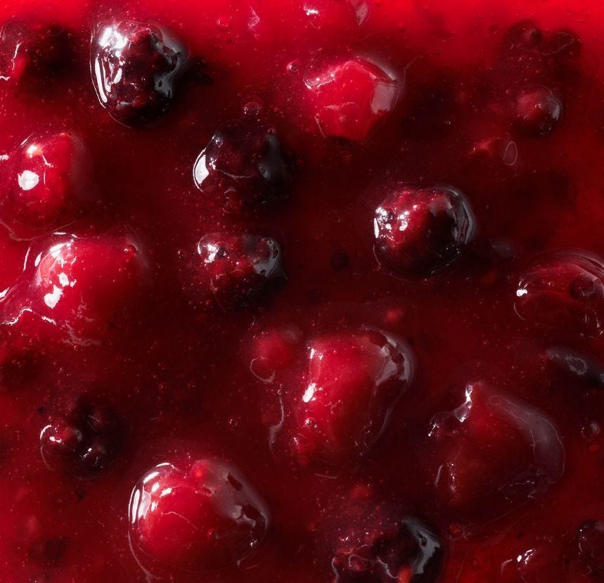 Compotée de fruits rouges
