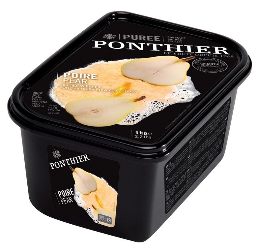 Purée de poire Williams