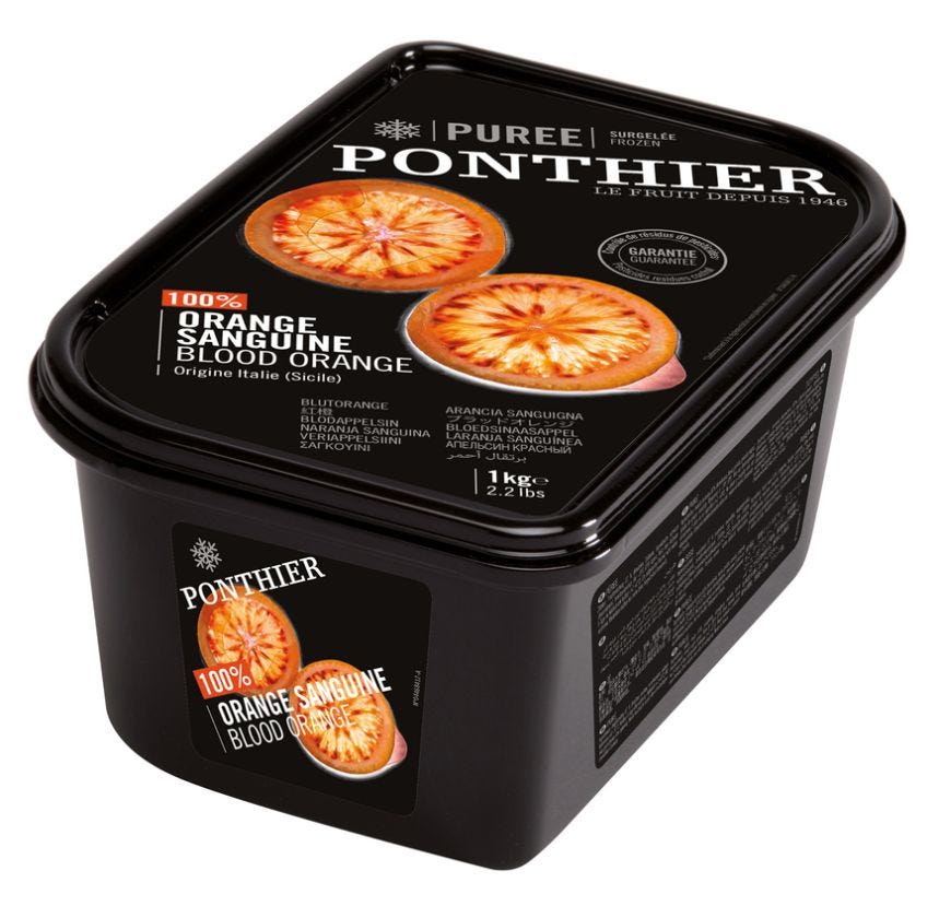 Purée d'orange sanguine
