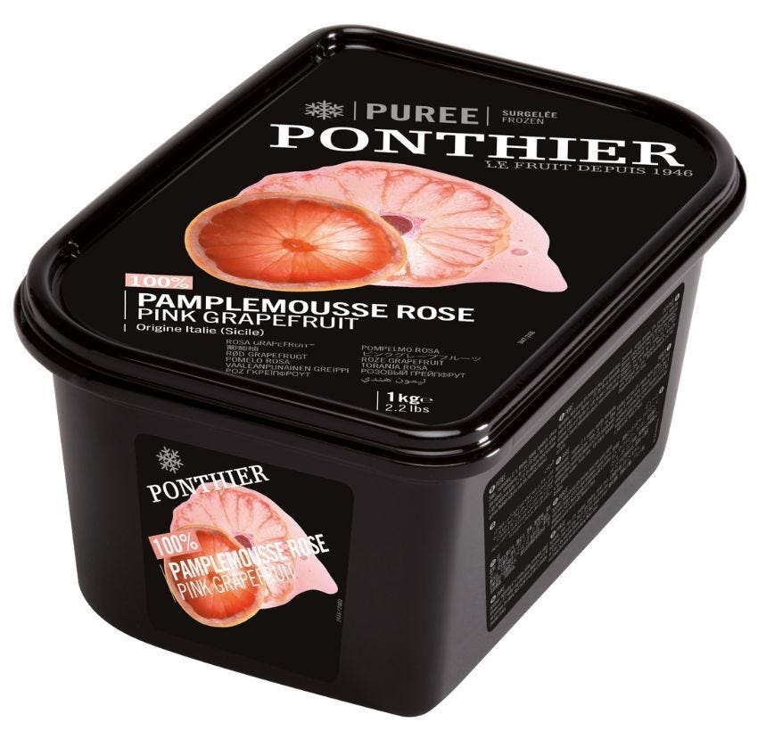 Purée de pamplemousse rose