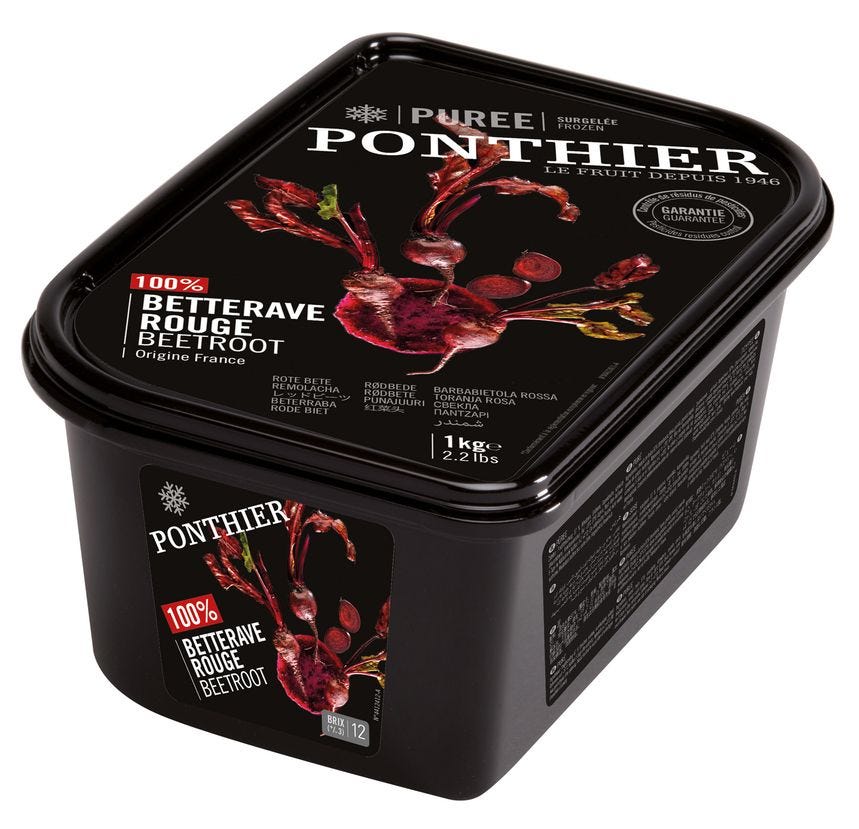 Purée de betterave rouge
