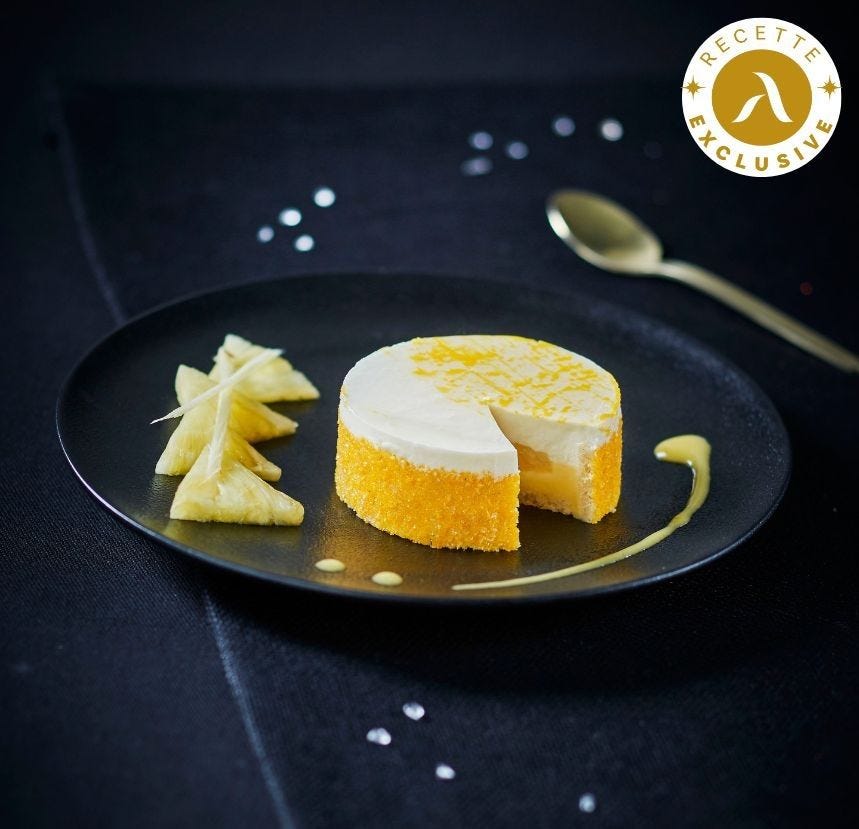 Entremets ananas gingembre