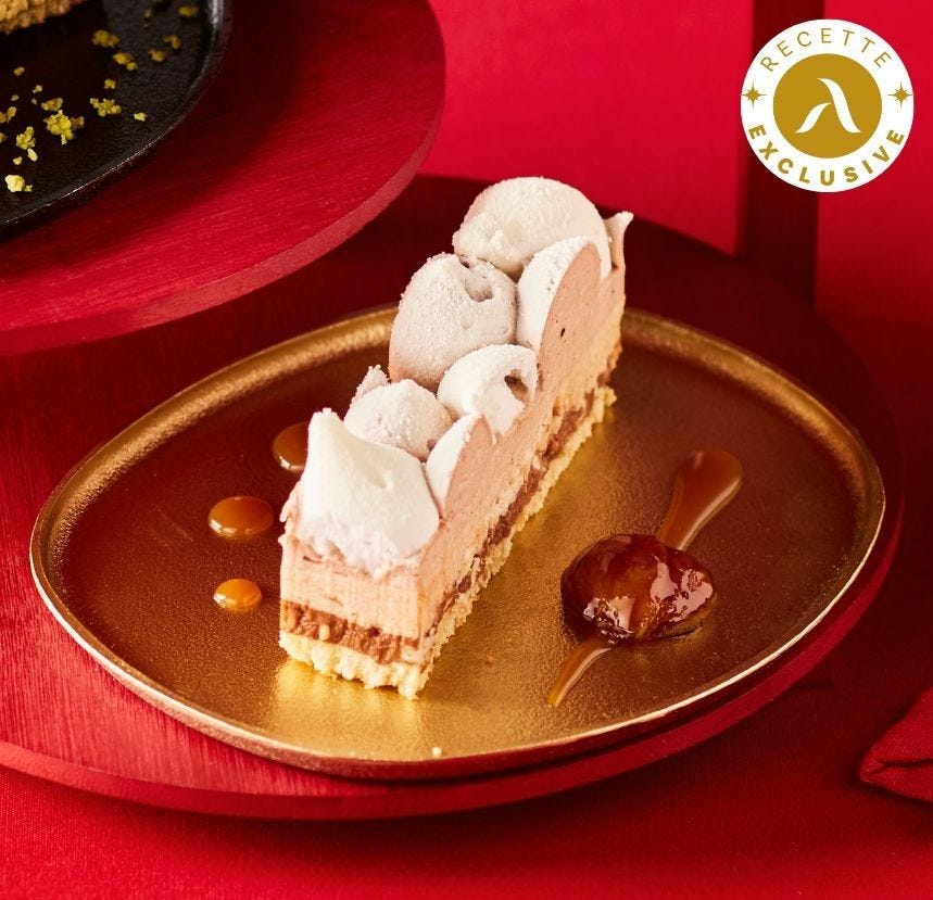 Entremets allumette marron