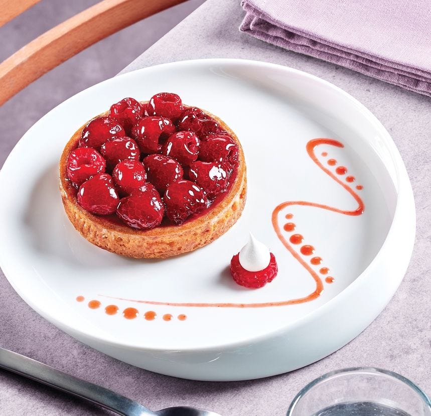 Tartelette à la framboise