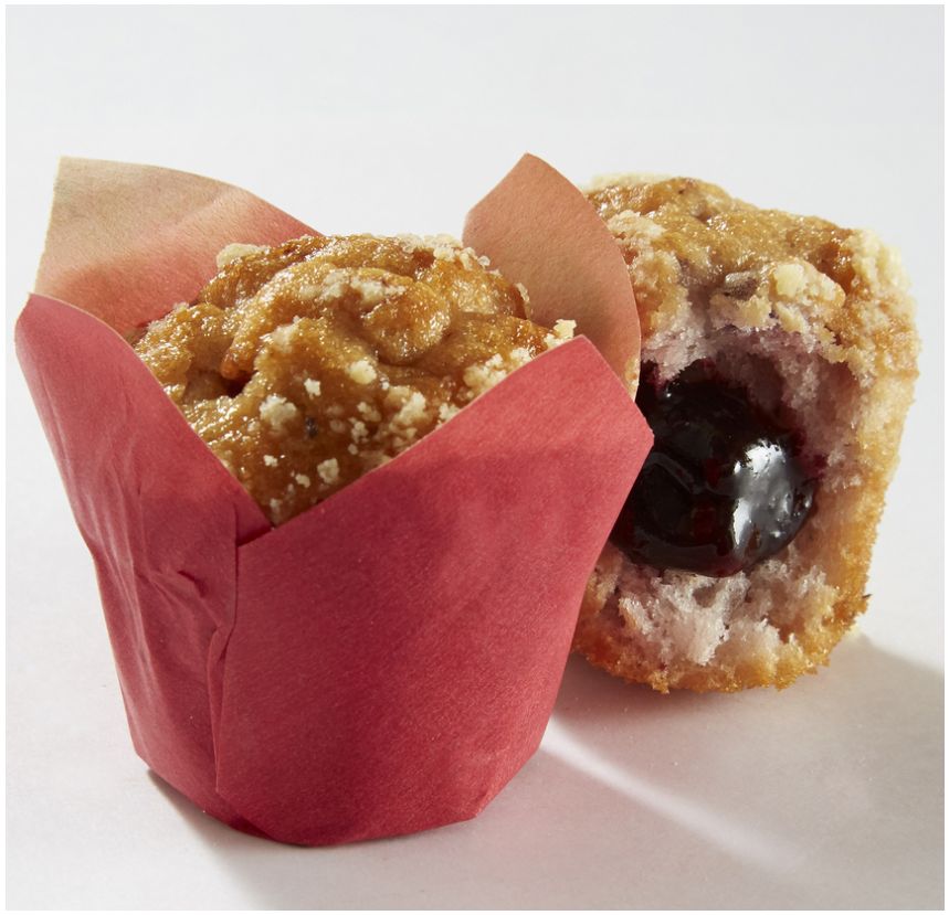 Mini muffin nature aux fruits rouges