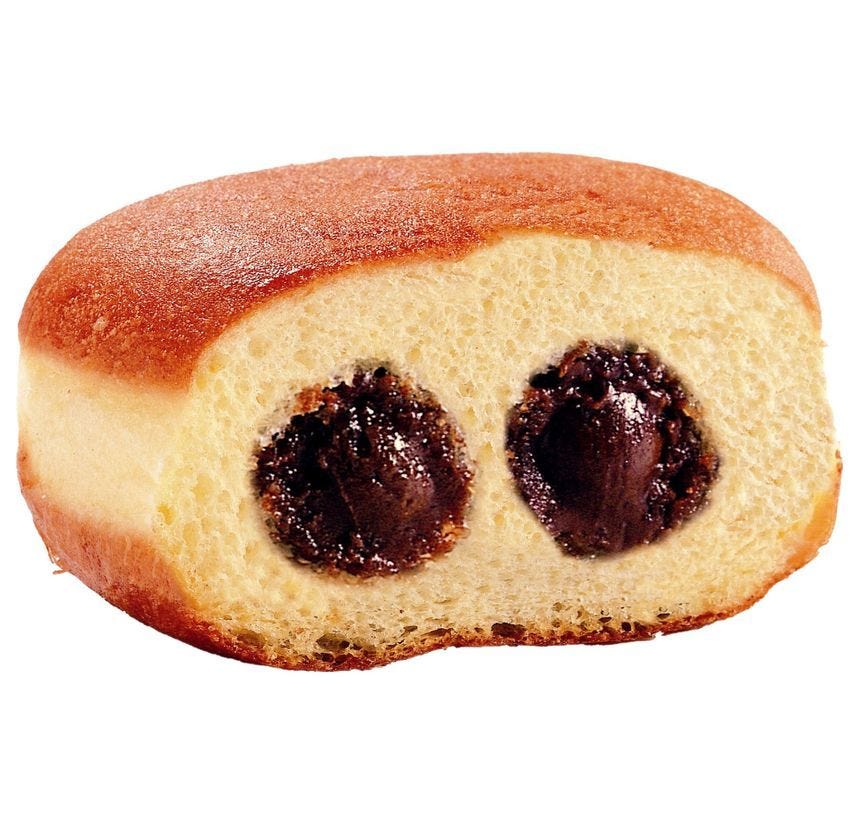 Beignet parfum chocolat noisette