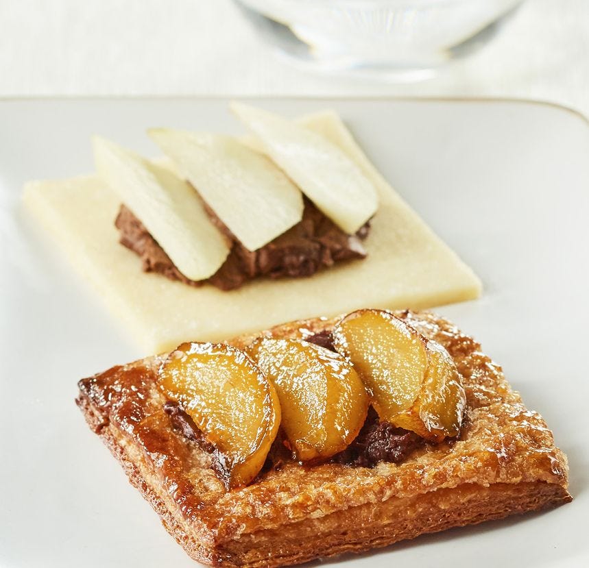 Craquante Cara© poire chocolat et crème d'amande 