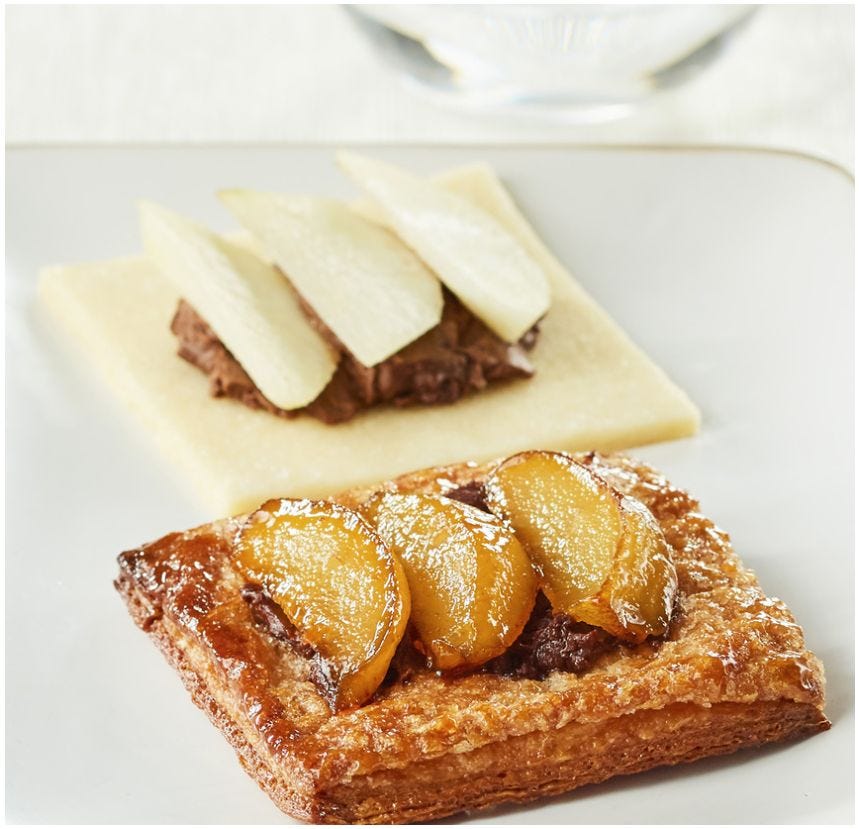 Craquante Cara© poire chocolat et crème d'amande
